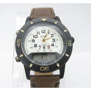 Men's Vintage Guess Quartz WR Analog/Digital 37mm Dial Causal Round Watch (E241)